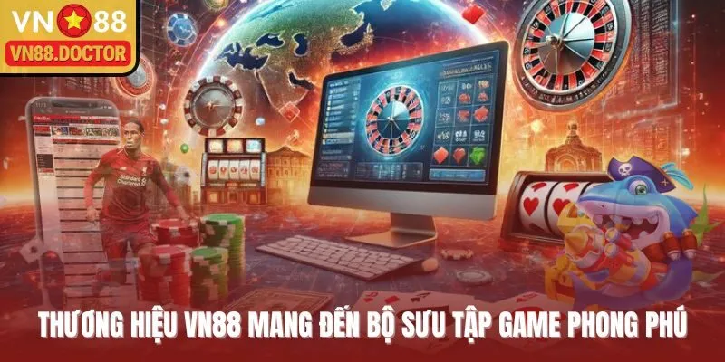 Thương hiệu VN88 mang đến bộ sưu tập game phong phú